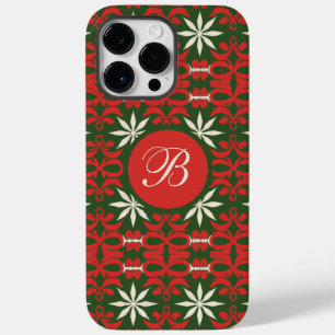 Personalisiert Vintage Weihnachten/Winter gemuster Case-Mate iPhone 14 Pro Max Hülle