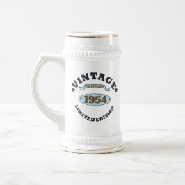 Personalisiert Vintagen 70. Geburtstag Bierglas