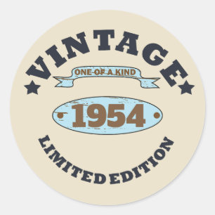 Personalisiert Vintagen 70. Geburtstag Runder Aufkleber