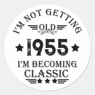 Personalisiert Vintagen 70. Geburtstag Runder Aufkleber