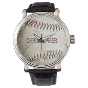 Personalisiert Vintager Baseball Armbanduhr