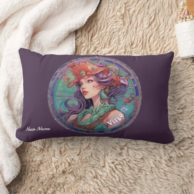 Personalisiert Virgo Zodiac Lendenkissen (Decke)