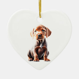 Personalisiert Vizsla Puppy Keramik Ornament