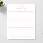 Personalisiert von der Rezeption des 1. Jahrestags Notizblock<br><div class="desc">Personalisiert vom Schreibtisch des 1. Jubiläums Geschenkartikel-Notepad</div>