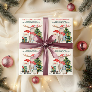 Personalisiert von Santa und seinen Helfern Geschenkpapier