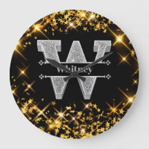 Personalisiert W Initial Silver Monogram Ihr Name