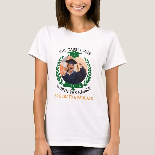 Personalisiert war die Tassel das Foto der Hassle  T-Shirt (Vorderseite)
