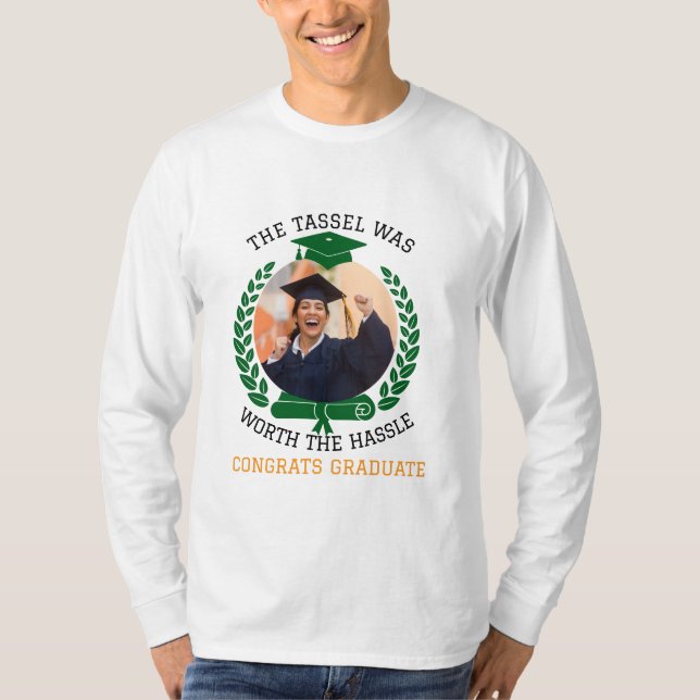 Personalisiert war die Tassel das Foto der Hassle  T-Shirt (Vorderseite)
