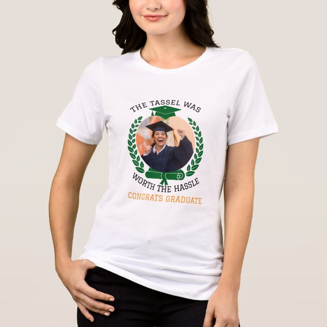 Personalisiert war die Tassel das Foto der Hassle  Tri-Blend Shirt (Vorderseite)