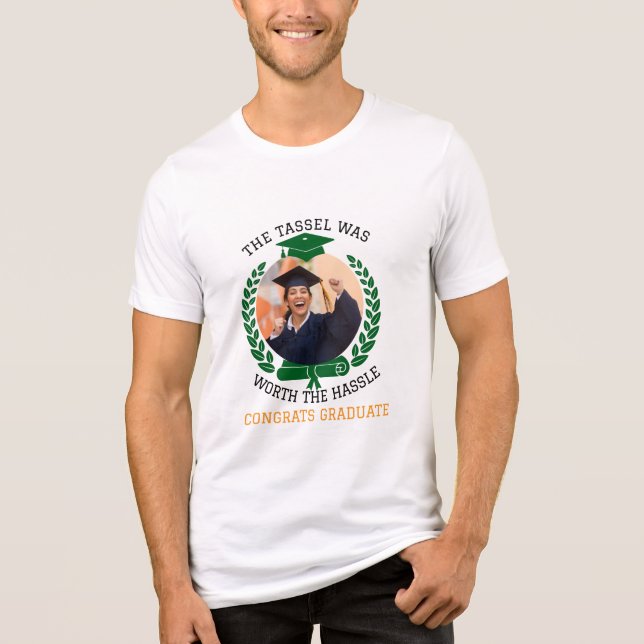 Personalisiert war die Tassel das Foto der Hassle  Tri-Blend Shirt (Vorderseite)