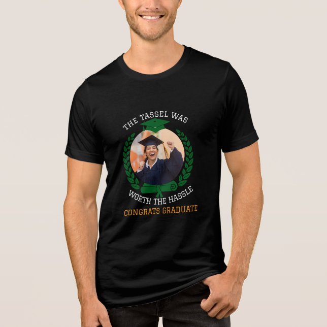 Personalisiert war die Tassel das Foto der Hassle  Tri-Blend Shirt (Vorderseite)