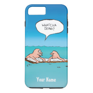 Personalisiert Was macht ihr? Funny Cartoon iPhone 8 Plus/7 Plus Hülle