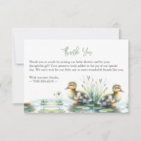 Personalisiert Watercolor Duck Vielen Dank