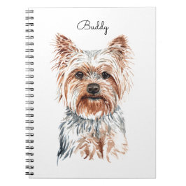 Personalisiert Watercolor Yorkie Notizblock