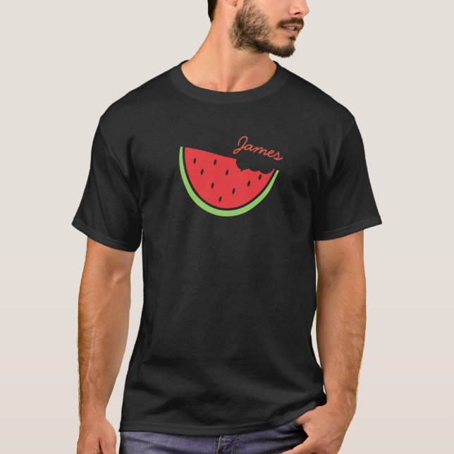 Personalisiert Watermelon Sommer T - Shirt (Vorderseite)