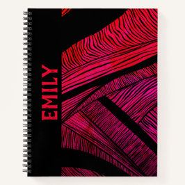 Personalisiert Wave Merge Spiral Notebook Notizbuch