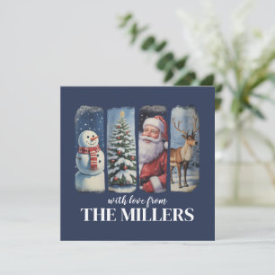 Personalisiert Weihnachten Vintager Weihnachtsmann