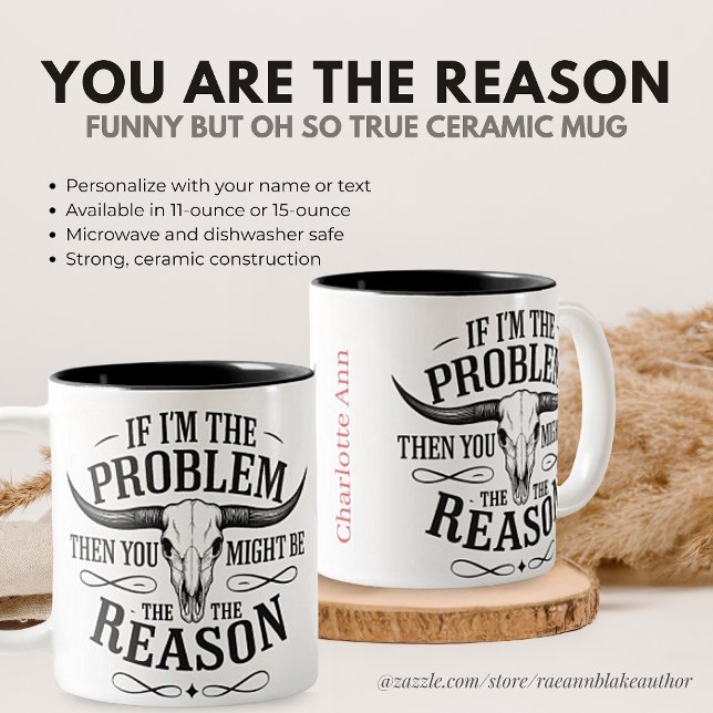 Personalisiert, wenn ich das Problem ist Funny Sna Zweifarbige Tasse (Von Creator hochgeladen)