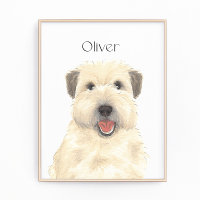 Personalisiert Wheaten Terrier Art
