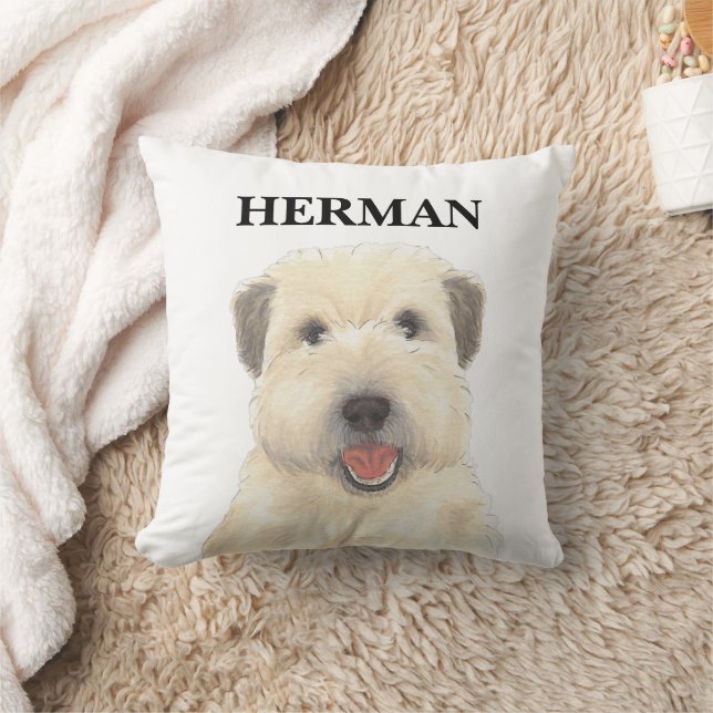 Personalisiert Wheaten Terrier Kissen (Decke)