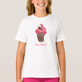 Personalisiert Whimsy Pink Cupcake Tshirt