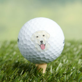 Personalisiert White Labrador Golfball