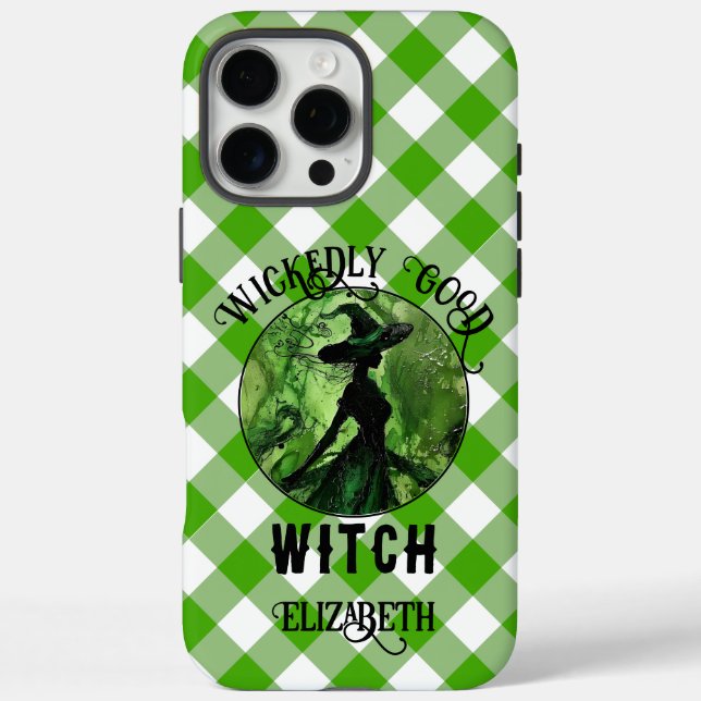 Personalisiert Wickwiederholt Good Hexe Green Ging iPhone 16 Pro Max Hülle (Rückseite)