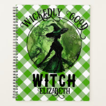 Personalisiert Wickwiederholt Good Hexe Green Ging