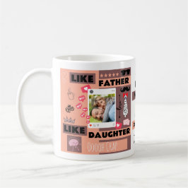 Personalisiert "Wie Vater wie Tochter, Oh Mist" Kaffeetasse