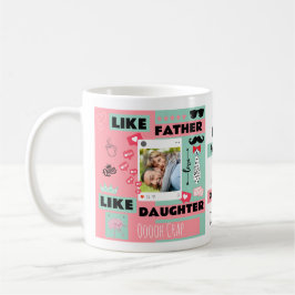 Personalisiert "Wie Vater wie Tochter, Oh Mist" Kaffeetasse