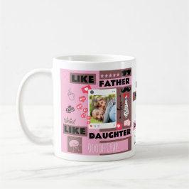 Personalisiert "Wie Vater wie Tochter, Oh Mist" Kaffeetasse