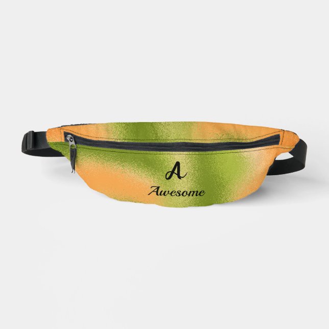 Personalisiert Wild Rusty Olive Green Bauchtasche (Vorderseite)