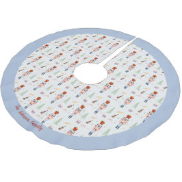 Personalisiert Winter Blue Nutcracker Ballettmusik Polyester Weihnachtsbaumdecke