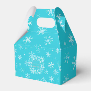 Personalisiert Winter Wonderland Blue Christmas Geschenkschachtel