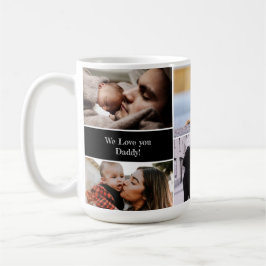 Personalisiert Wir Liebe Sie Daddy Foto Collage Kaffeetasse
