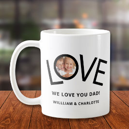 Personalisiert Wir Liebe Sie Vater Foto Kaffeetasse