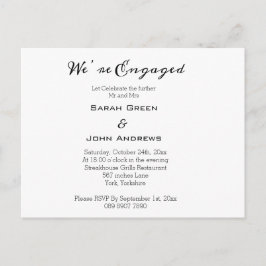 Personalisiert Wir sind Verlobt Party Foto Invites Postkarte