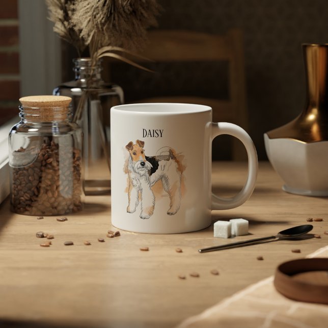 Personalisiert Wire Fox Terrier Foto Kaffeetasse (Von Creator hochgeladen)
