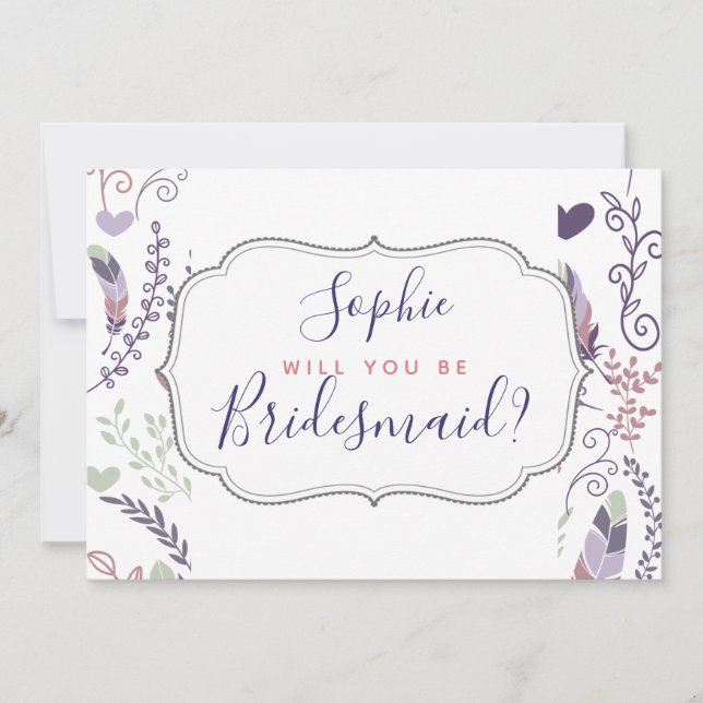 Personalisiert wirst du sein? Hochzeitskarte Einladung (Vorderseite)