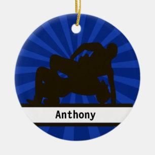 Personalisiert Wrestler Weihnachtsschmuck