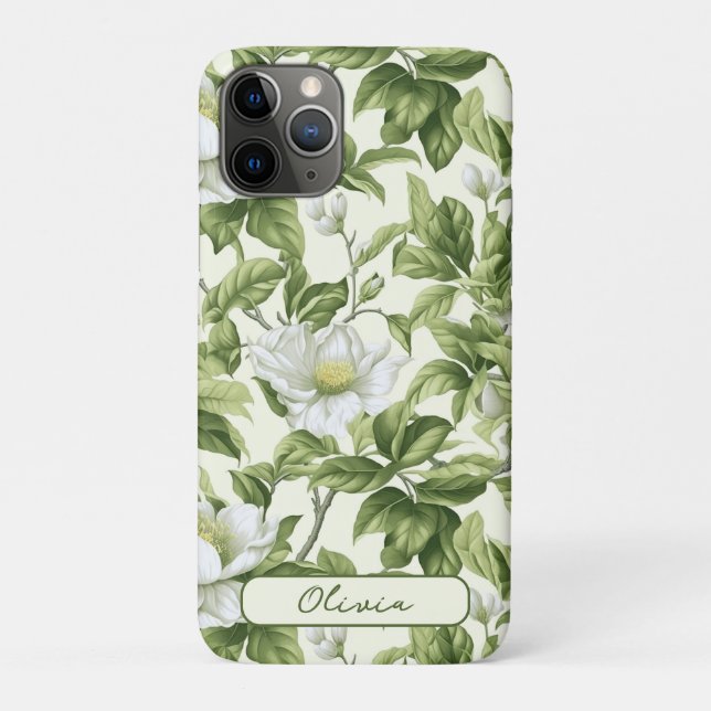 Personalisiert Wunderbares klassisches Blumenmuste Case-Mate iPhone Hülle (Rückseite)
