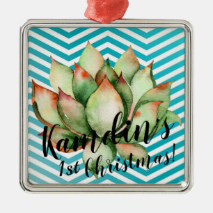 Personalisiert XMAS Ornament Boho Cacti Cactus Suc