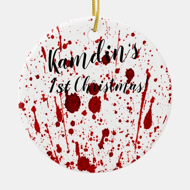 Personalisiert XMAS Ornament Spritzer Vampire (Vorne)
