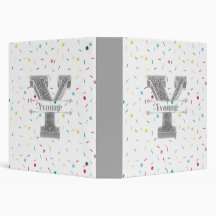 Personalisiert Y Initial Silver Monogram Ihr Name