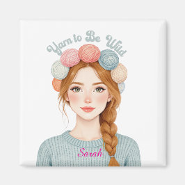 Personalisiert | Yarn to Be Wild Magnet 