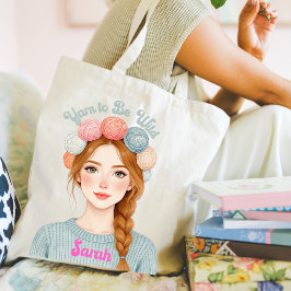 Personalisiert | Yarn to Be Wild-Tragetasche Tragetasche
