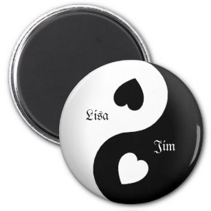 Personalisiert Yin Yang Liebe Magnet