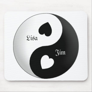 Personalisiert Yin Yang Liebe Mouse Pad Mousepad