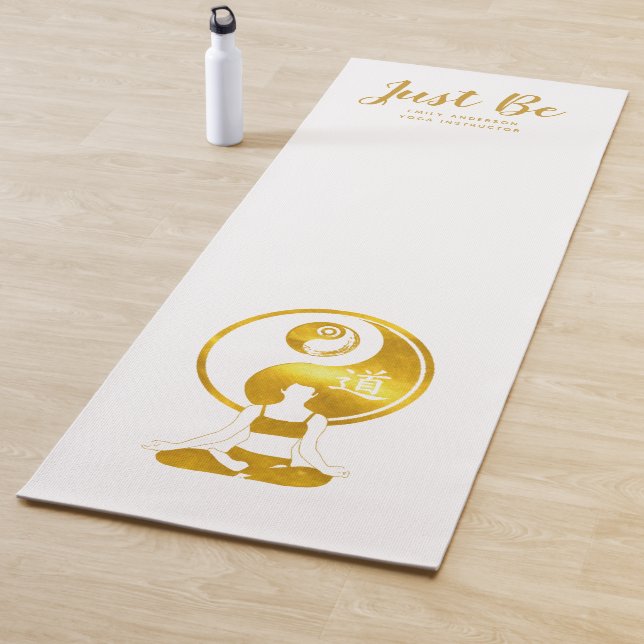 Personalisiert YOGA Instructor, Member Mat OM Yogamatte (Beispiel)