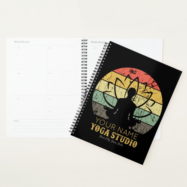 Personalisiert Yoga Studio Fitness Instructor Guru Planer (Anzeige)